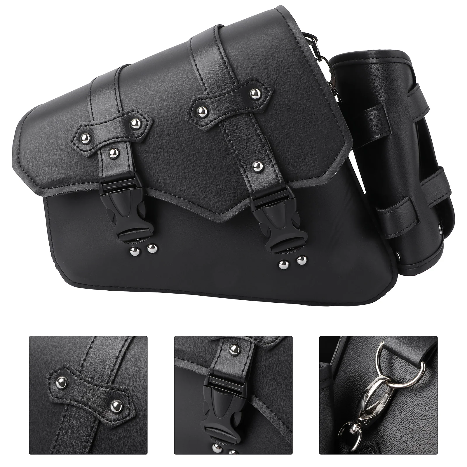 Sacoches Latérales de Selle de Moto, Sac à Outils Étanche, Boîte de Vélo, Pu, Bras Osccorporelle, Sac à Dos de Voyage