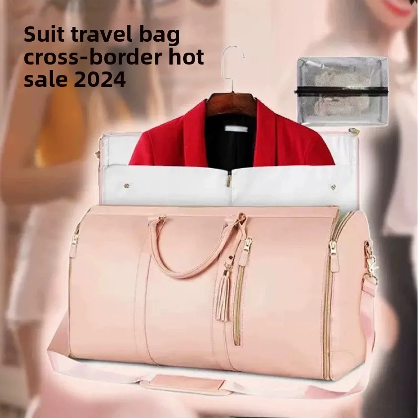 valise à main pliable de grande capacité pour femmes, sac de voyage, sac de rangement multifonctionnel, sac de voyage décontracté à la mode