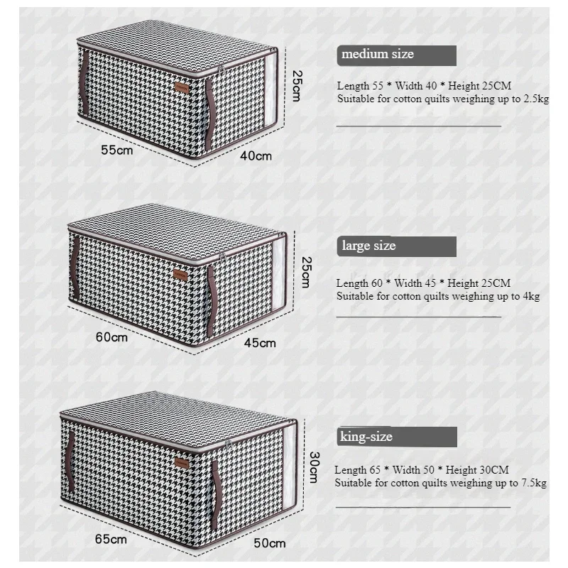 sac de rangement de couette non tissé épais, pour la maison, sac d'emballage de vêtements de grande capacité, sac de bagages d'organisation