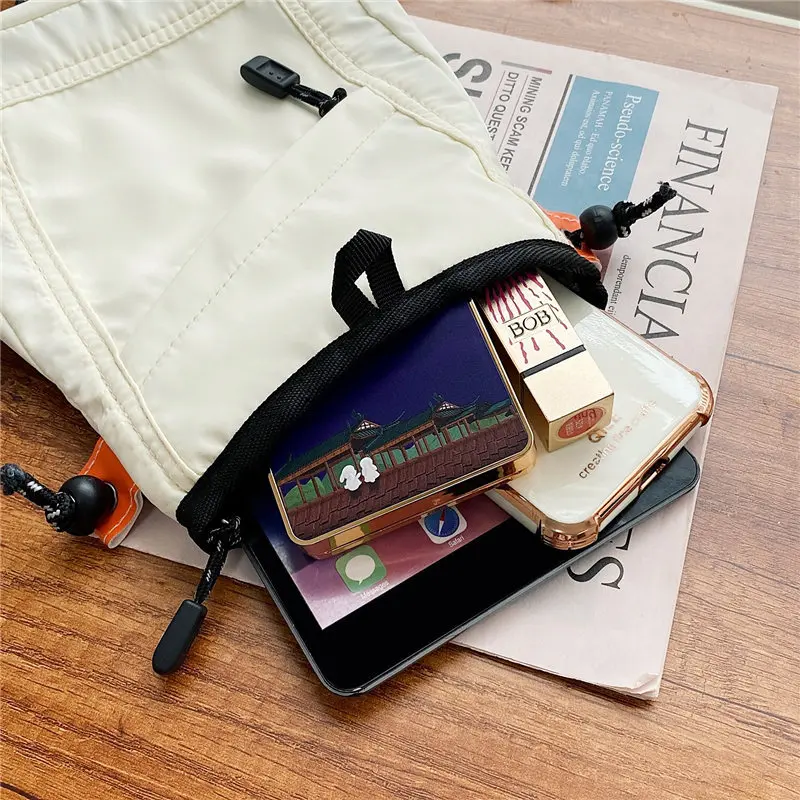 petit sac carré de sport pour hommes et femmes, nouvelle tendance 2025, petit sac messager frais en toile pour étudiants