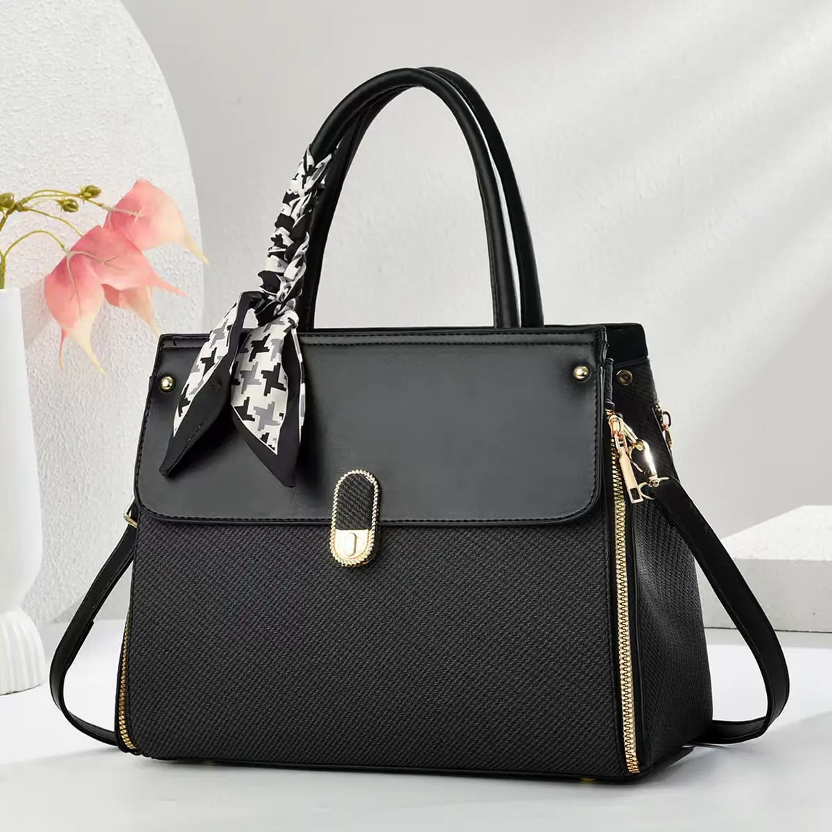 2025 Sac à main chic couleur macaron pour femme - Patchwork en relief spacieux polyvalent poignée supérieure, épaule et sac à main bandoulière