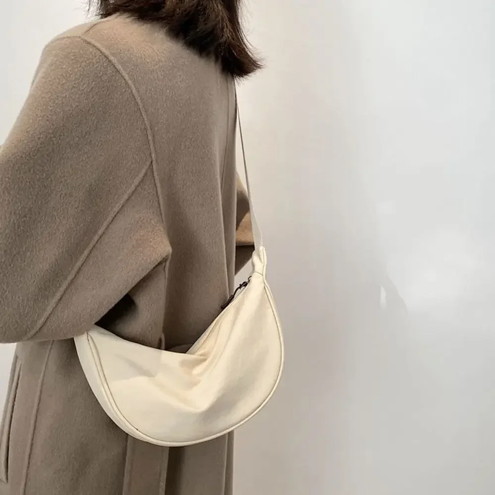 Sac à bandoulière en Nylon Orange pour femmes, sac de poitrine Hobos Portable et décontraé, sac sous les bras pour étudiants