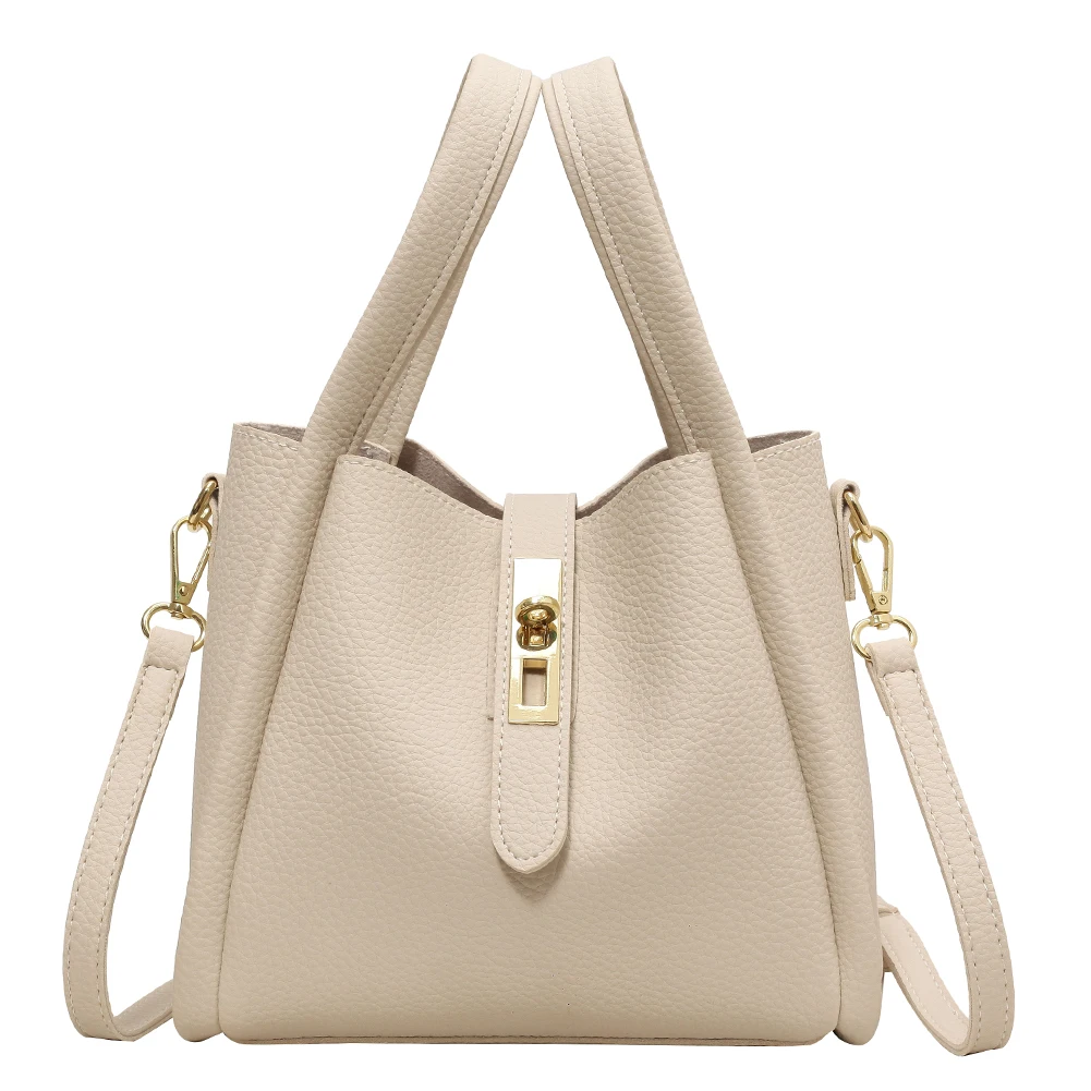 sac seau à fermeture magnétique pour femmes, sac à bandoulière en cuir pu pour le travail, sac à main de banlieue, sac de shopping