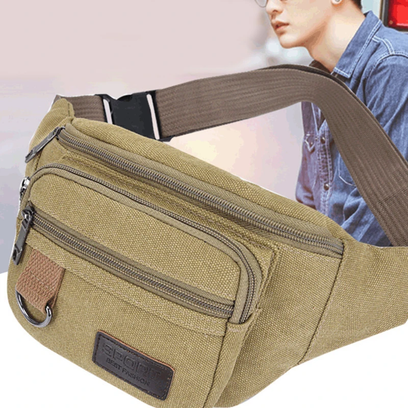 sac de poitrine en toile, sac de taille pour femmes et hommes, sac de ceinture, sac banane de mode, sac de voyage pour pochette de téléphone, sac de hanche de poche, sac de taille pour hommes