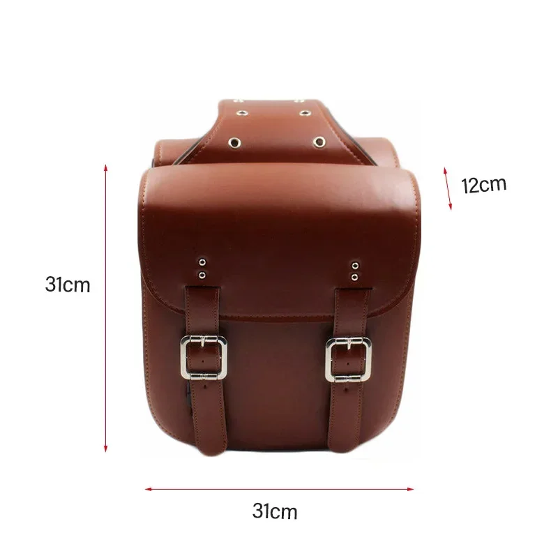 1 paire de sacoches de moto universelles, pochette à outils latérale, sacs de rangement de bagages, sacs de selle, sac de siège arrière