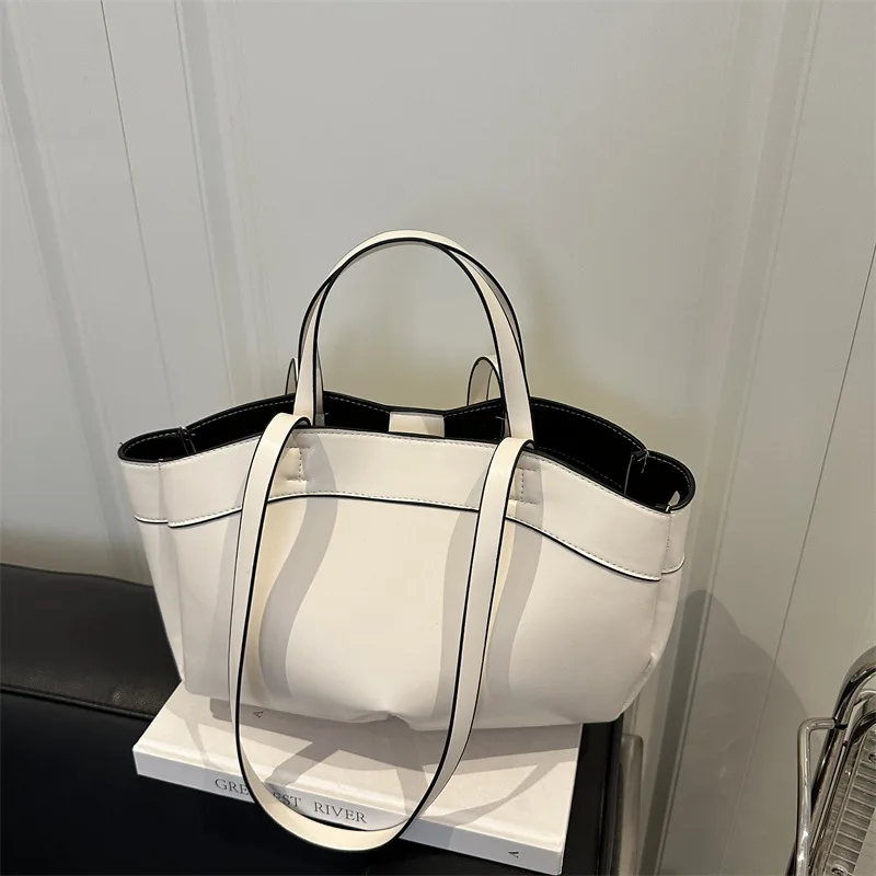 2025 été nouveau sac fourre-tout rétro Chic-sac de banlieue de grande capacité pour femmes-sac à bandoulière panier à main