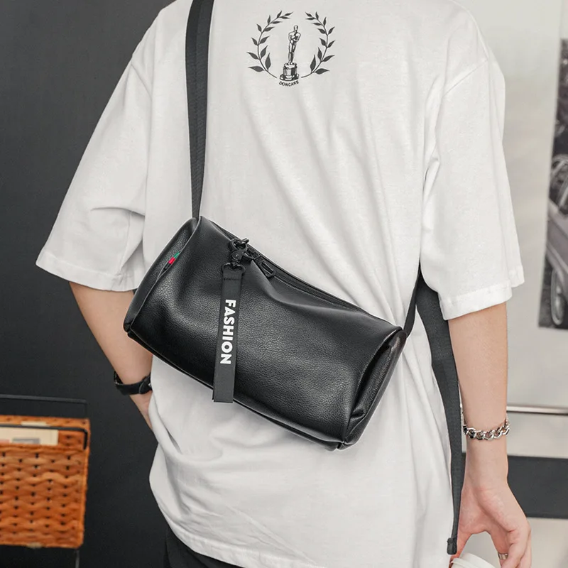 sac à bandoulière léger pour homme, sac messager haute capacité, design de mode, rond, initié, e27, 2022