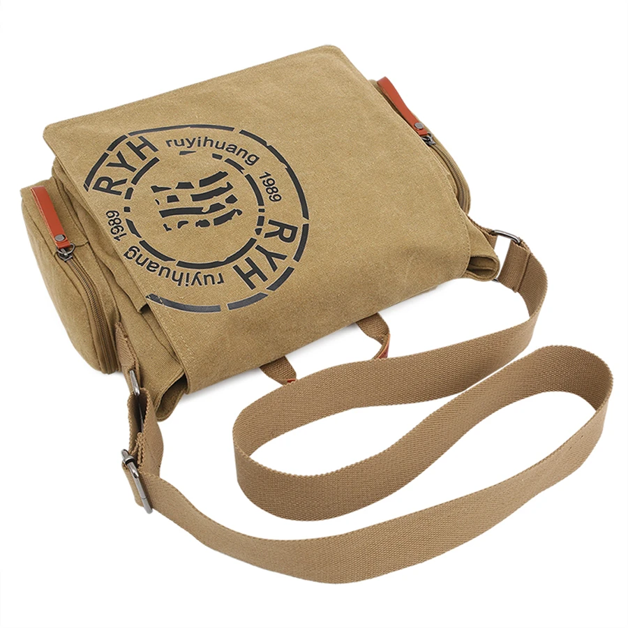 porte documents de grande capacité pour hommes, sacs de voyage en toile imprimés, sacs à bandoulière de week end, sacoches multifonctions à rabat