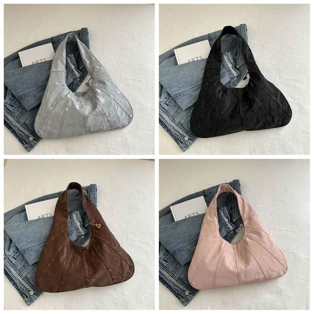 sac à bandoulière vintage hobo, grande capacité, sac sous les bras à la mode, sac à main design minoritaire, sac croissant pour étudiants