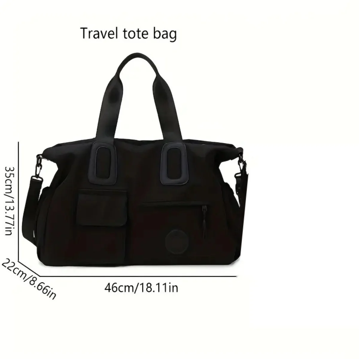 sac à main de voyage de grande capacité, bagage à main léger, sac de fitness avec bandoulière, sac d'ordinateur portable, voyage à courte distance, portable
