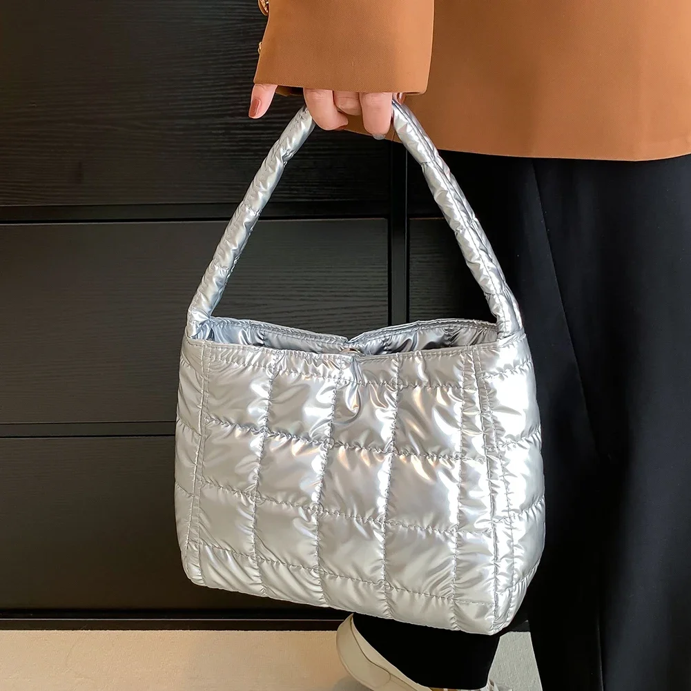 sac à main matelassé pour femme, plaid brodé, sacs à main décontractés, mode simple, léger, portable, solide, document pour les vacances du week end