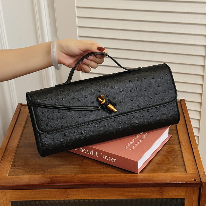 Sac à main élégant et décontracté en PU pour femmes, couleur unie, sac à bandoulière avec boucle en métal, décoration, sac à bandoulière pour sorties et déplacements