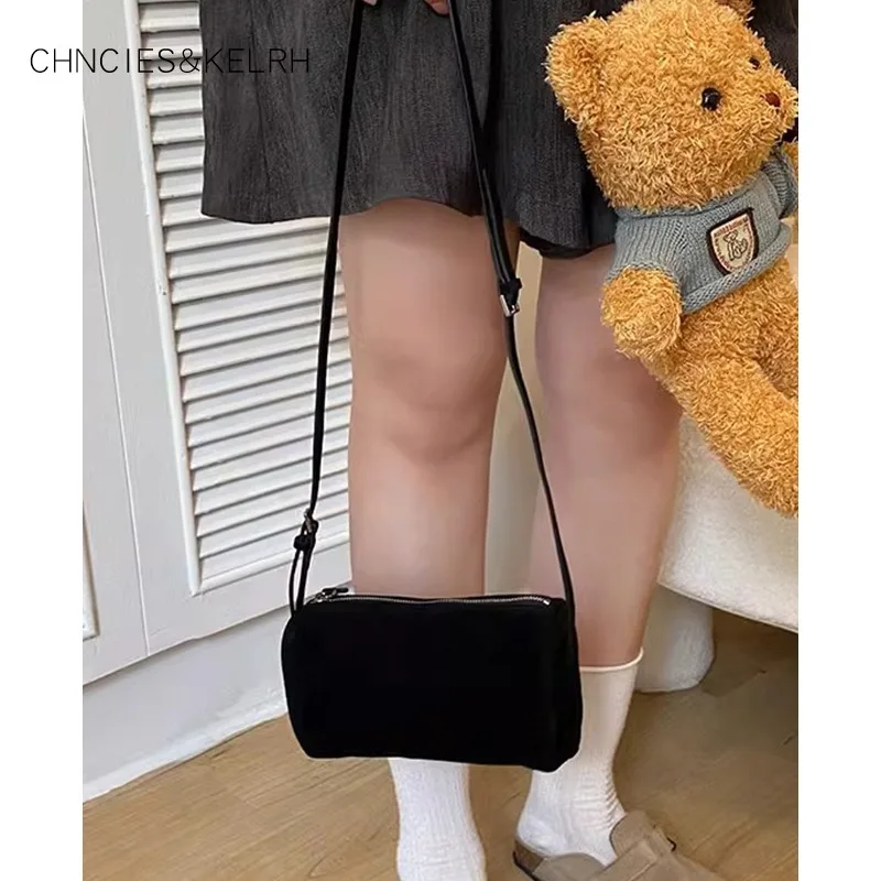 sac à main simple et pratique, sac porte stylo, sac à crayons en cuir véritable, sac bâton français, petit sac carré, sac pour femme