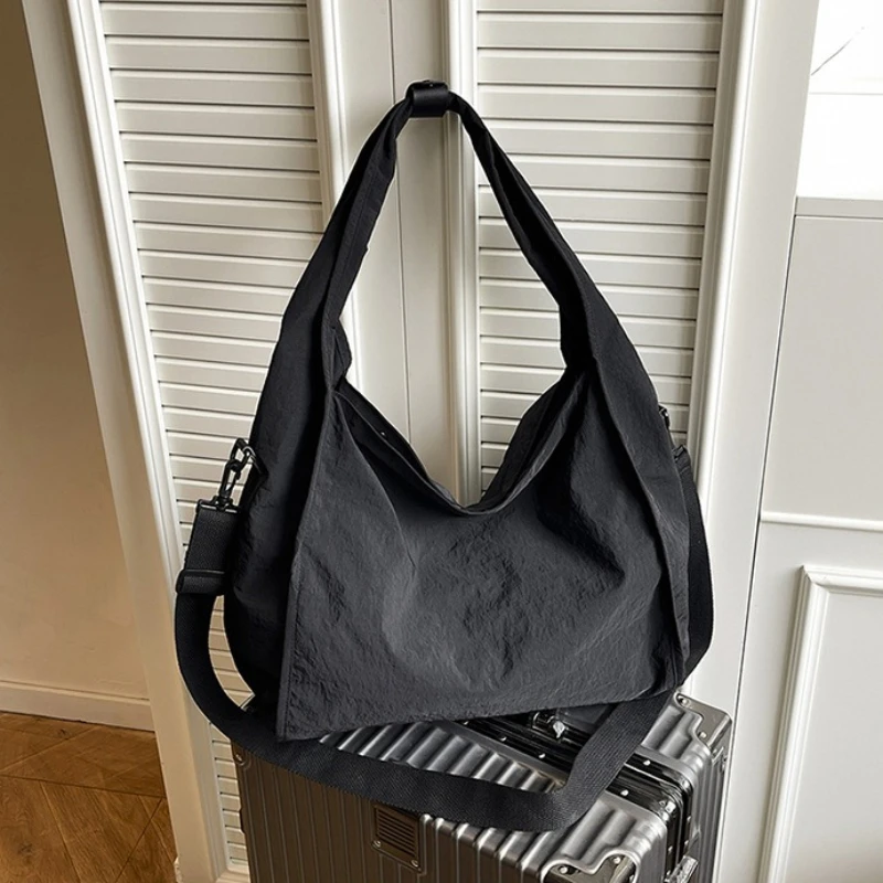 Sac à bandoulière décontracté et polyvalent pour femmes, grande capacité, Texture Simple et élégante, sac Hobo, sacs de rangement simples à bandoulière