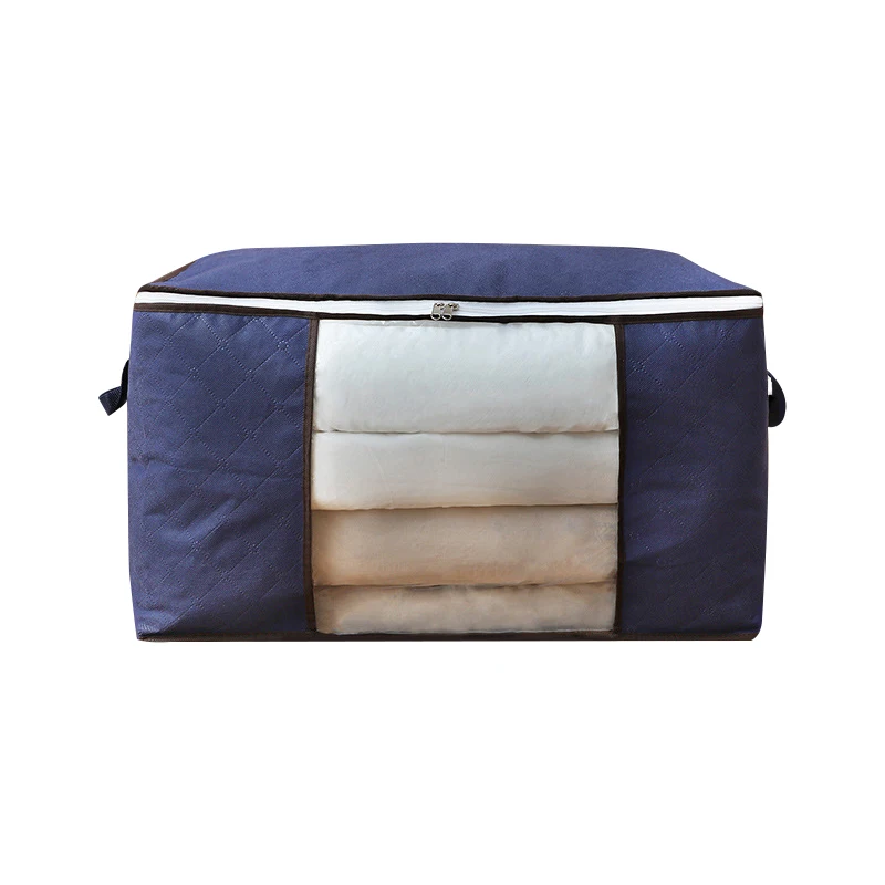 sac de rangement pour couverture et couette, sac à poussière, vêtements et articles divers, sac à fermeture éclair avec poignée, 1 pièce
