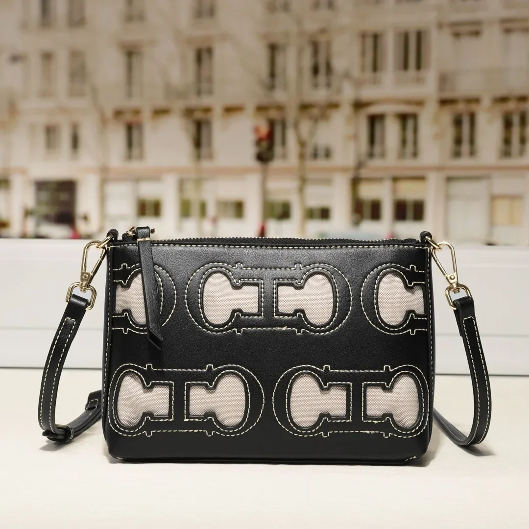 2025 classique élégant sac à main pour femmes Simple Vintage en cuir sac à bandoulière à la mode à la mode concepteur de luxe fourre-tout lettre Logo