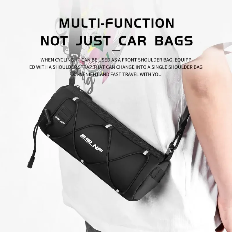 1 ‌ sac à poutre transversale de vélo adapté aux vélos de montagne, vélos de route, sacs de selle étanches, équipement d'équitation, sacs de rangement portables