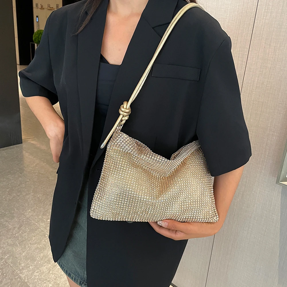 sac à bandoulière à paillettes pour femme, sac à main élégant, fourre tout à la mode, sangle polyvalente réglable, sac à main habillé formel, pochette chic, rotterdam kle