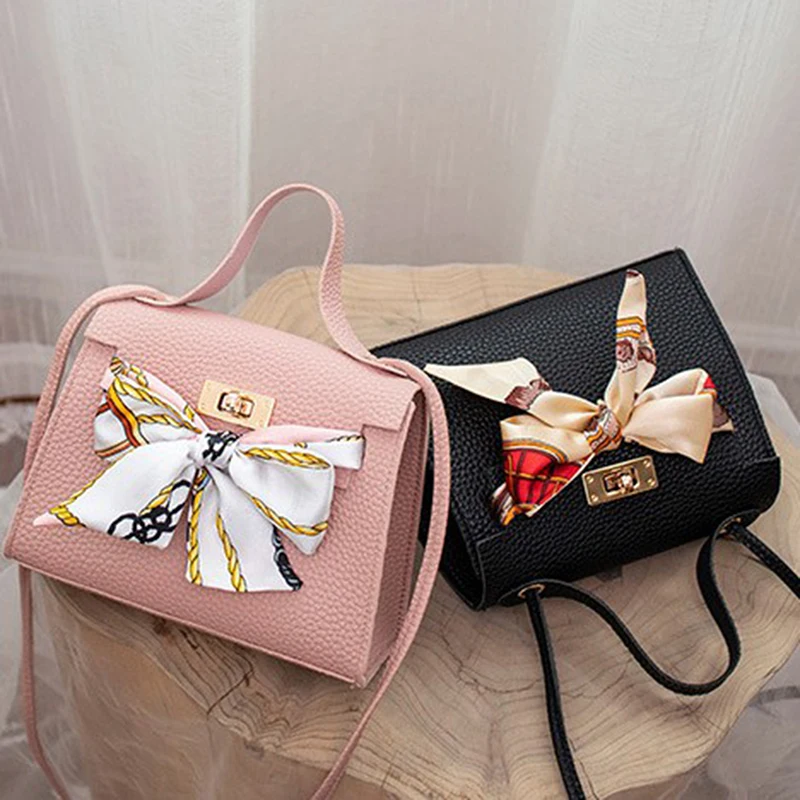 sac à bandoulière carré avec écharpe pour femme, sac à main, cadeau de voyage