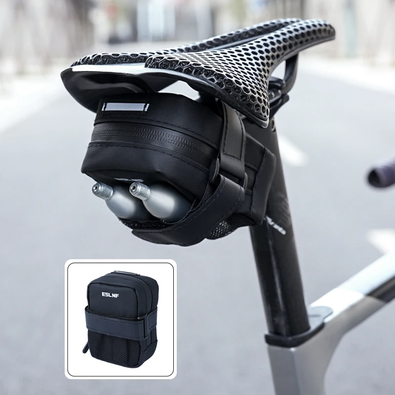 eslnf sac de selle de vélo étanche sac arrière de vélo de route de montagne sac sous siège de vélo sac d'outils de cyclisme
