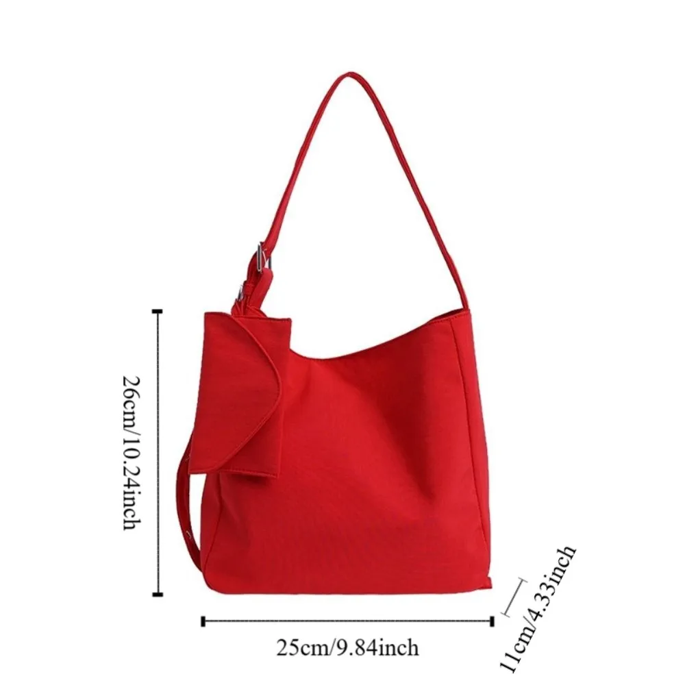 ins style – sac fourre tout carré de couleur unie, sac à bandoulière polyvalent en toile de grande capacité, sacs à main de loisirs élégants pour femmes