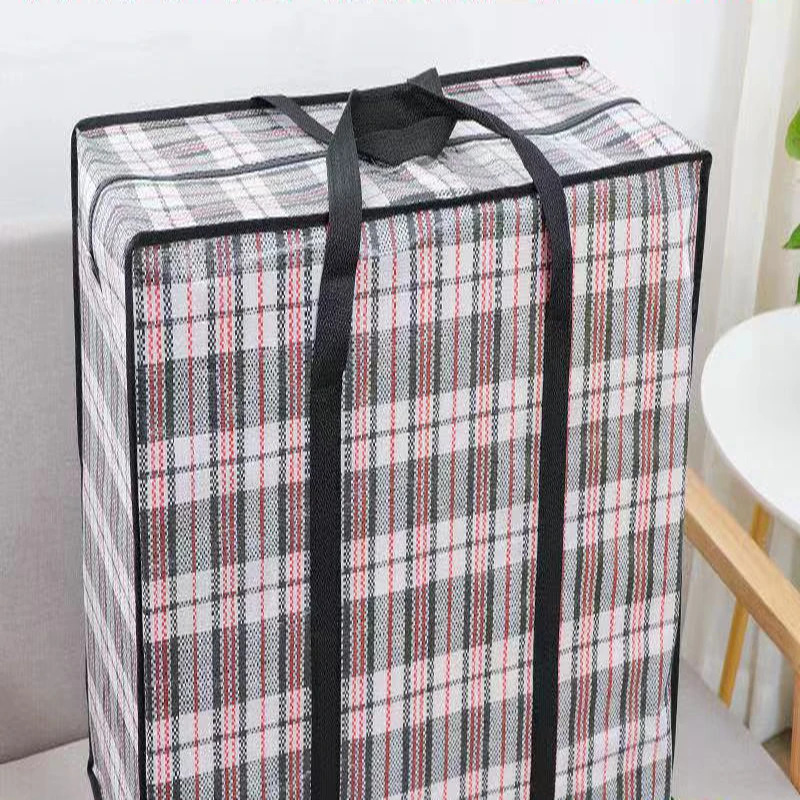 Sac imperméable pour couette de voyage à main, sac d'emballage Mobile tissé résistant à l'humidité et à la poussière pour un rangement et un transport faciles