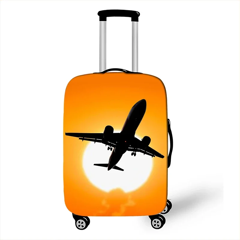 housse de valise de voyage pour avion go, carte d'avion, boîtier de chariot élastique de voyage, housse de protection anti poussière pour bagages, cadeau