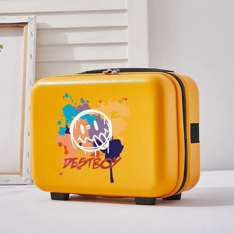 valise de voyage unisexe avec sac à main, valise d'embarquement, sac populaire, bagage à roulettes, super mode, ins, 13 pouces, nouveau, 2024
