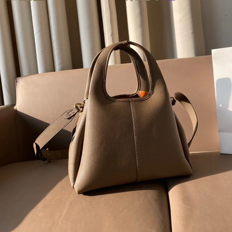 sac femme motif litchi lana23 panier de légumes sac à bandoulière rétro portable sac seau type seau 2025 nouveau