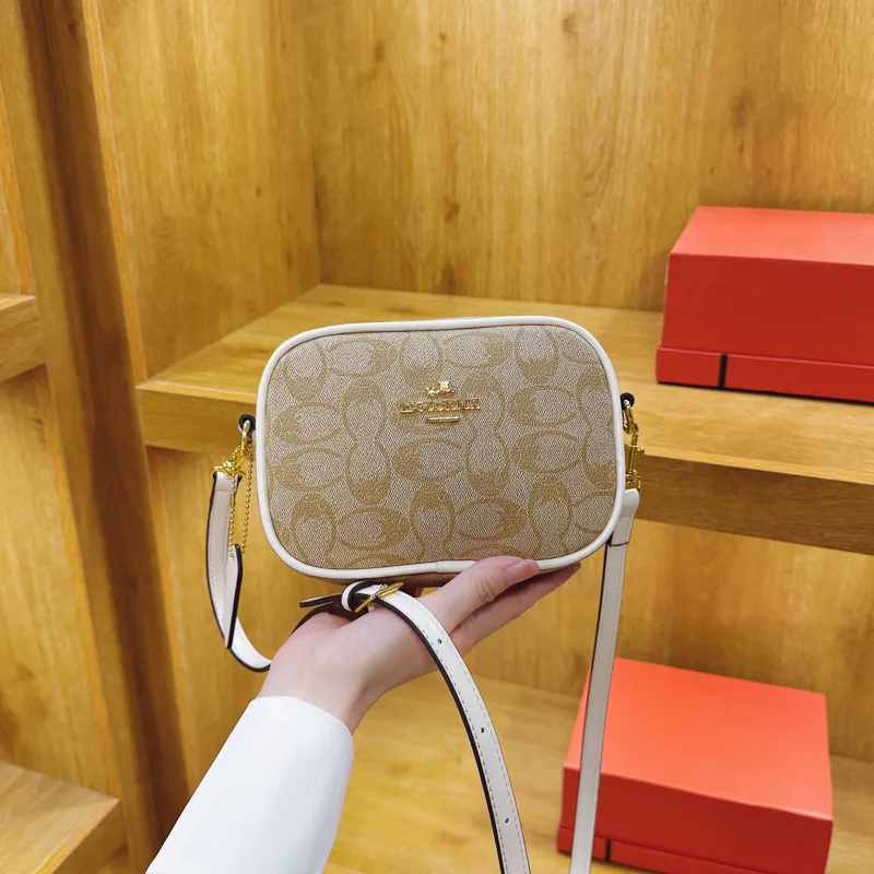 Petit sac carré de style classique – Sac d'affaires polyvalent imprimé rétro avec bandoulière et grande capacité