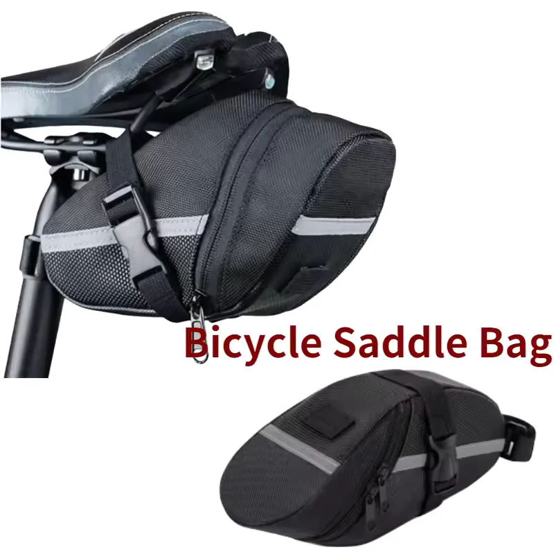 Sac de selle de vélo en Nylon imperméable, sac de déclenchement de vélo de route de montagne, léger universel, fournitures d'équitation en plein air, sac de rangement d'aileron
