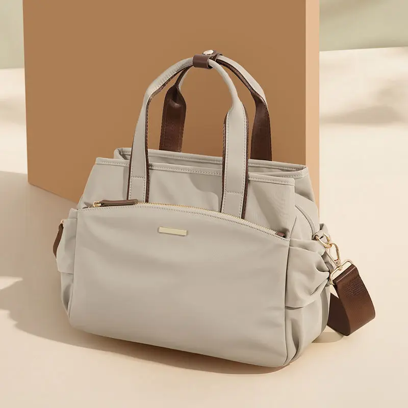 sac à main en toile pour femmes, sac à main de grande capacité, sac à bandoulière pour mère d'âge moyen, tendance, nouvelle collection 2025