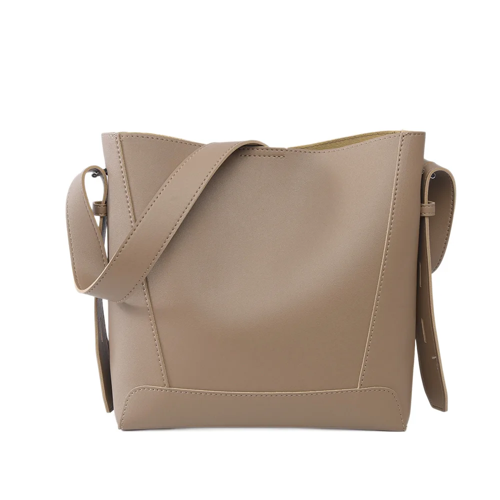 sac seau de luxe pour femmes, sac à bandoulière de grande capacité en cuir souple, fourre tout sous les bras, mode banlieue, nouvelle collection 2025 