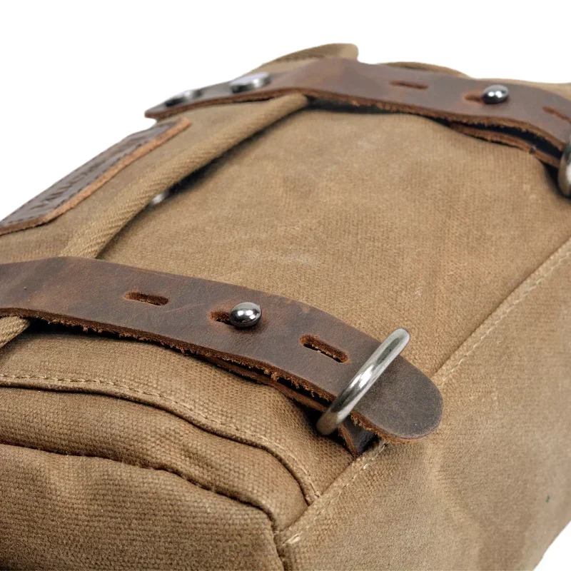 sac de moto étanche avec poignées amovibles, sac à bagages, équipement d'équitation, messager avec tête en cuir