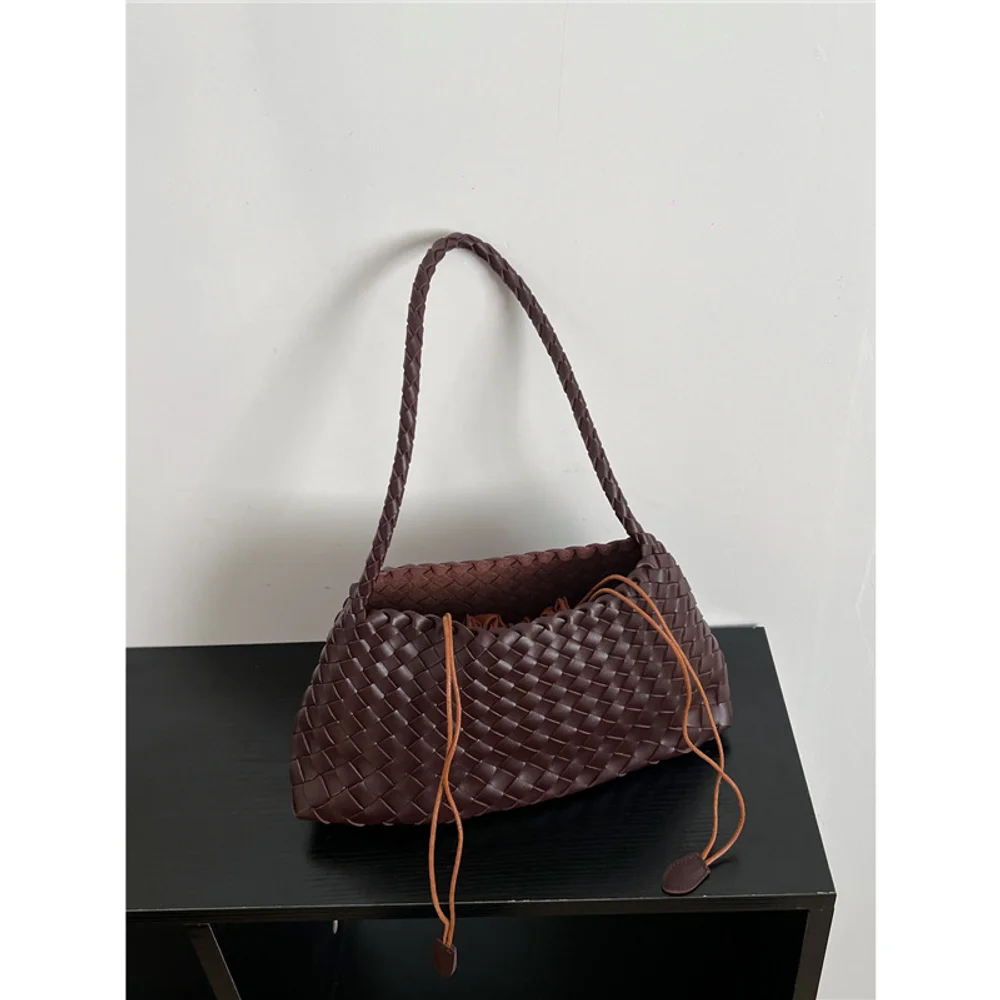 sac à aisselles tissé à la main, nouveau sac à main rétro haut de gamme et polyvalent pour femmes, sac mère à bandoulière unique