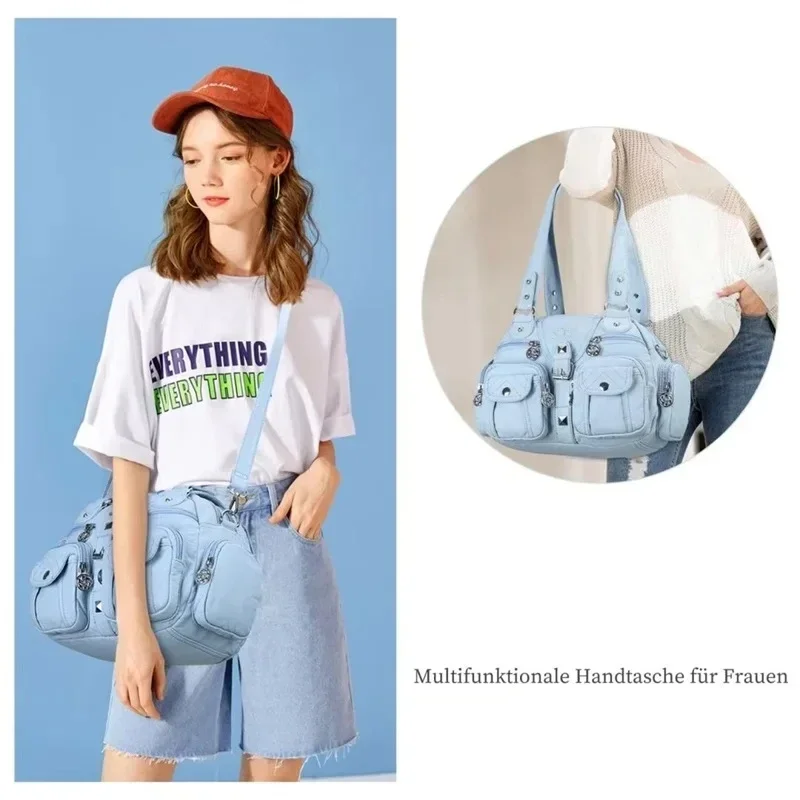 sac à main cartable en cuir pu pour femme – sac à bandoulière à poignée supérieure, sac à main design boulette tendance, sac cadeau idéal pour femme