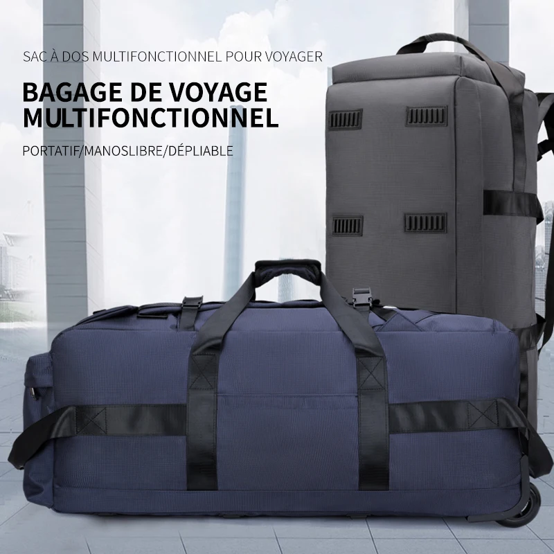 sac de voyage, sac à main de grande capacité, bagage à main extérieur portable, sac de voyage à roulettes, sac de voyage unisexe pratique et pratique