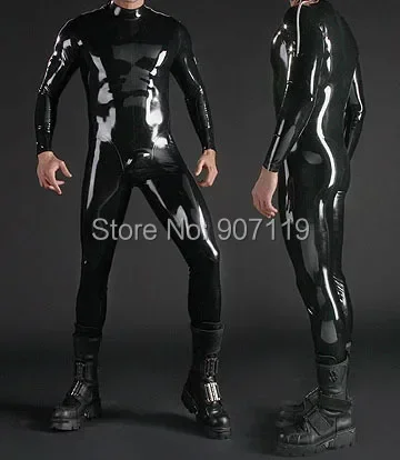 Latex/caoutchouc/Catsuit/Costume/Masquerade/Spécial/collants/Fête//Taille personnalisée/Fermeture éclair sur les épaules