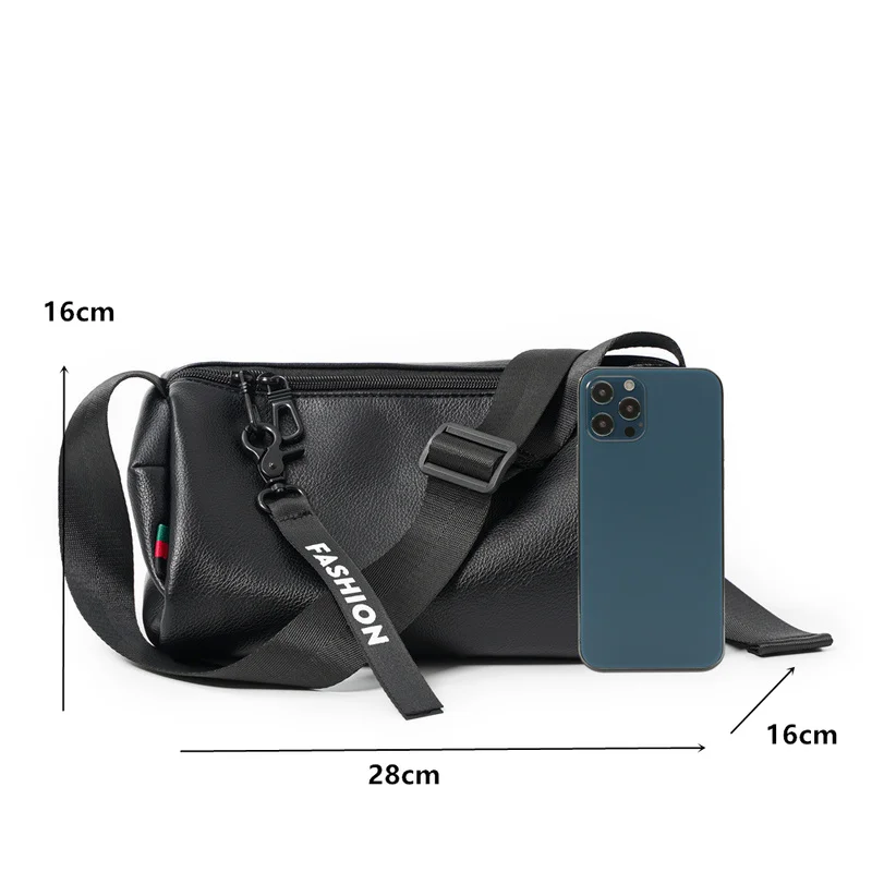 sac à bandoulière léger pour homme, sac messager haute capacité, design de mode, rond, initié, e27, 2022