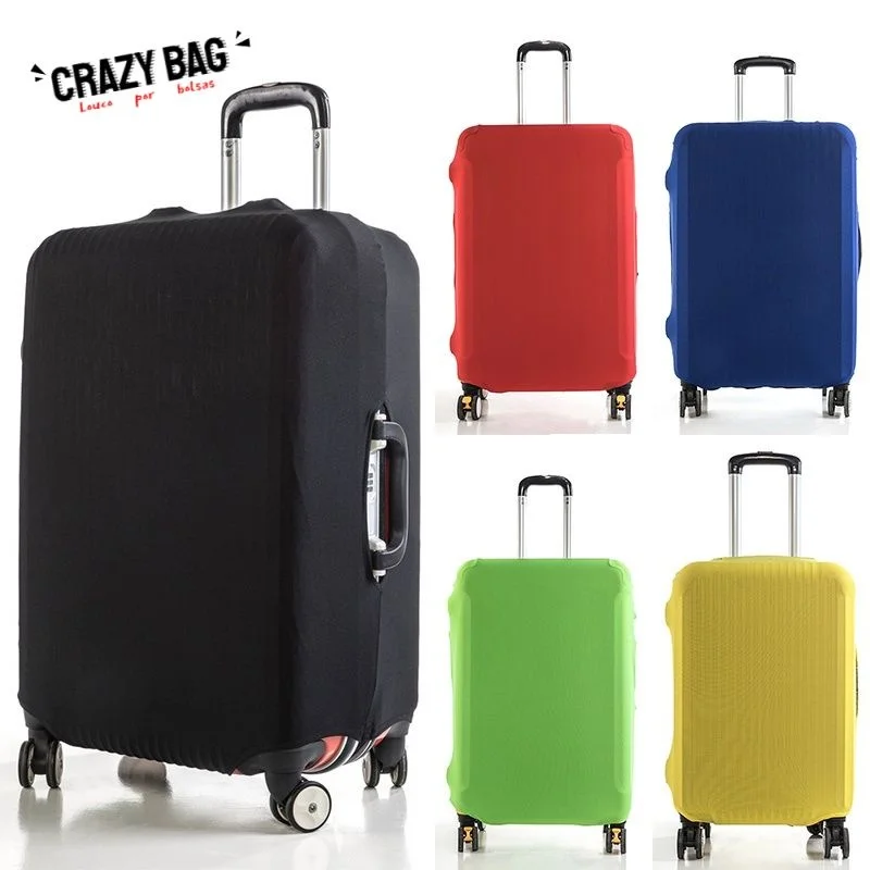 housse de protection pour valise de voyage, housse de protection pour bagages, couleur unie, adaptée aux valises de 18 à 28 pouces