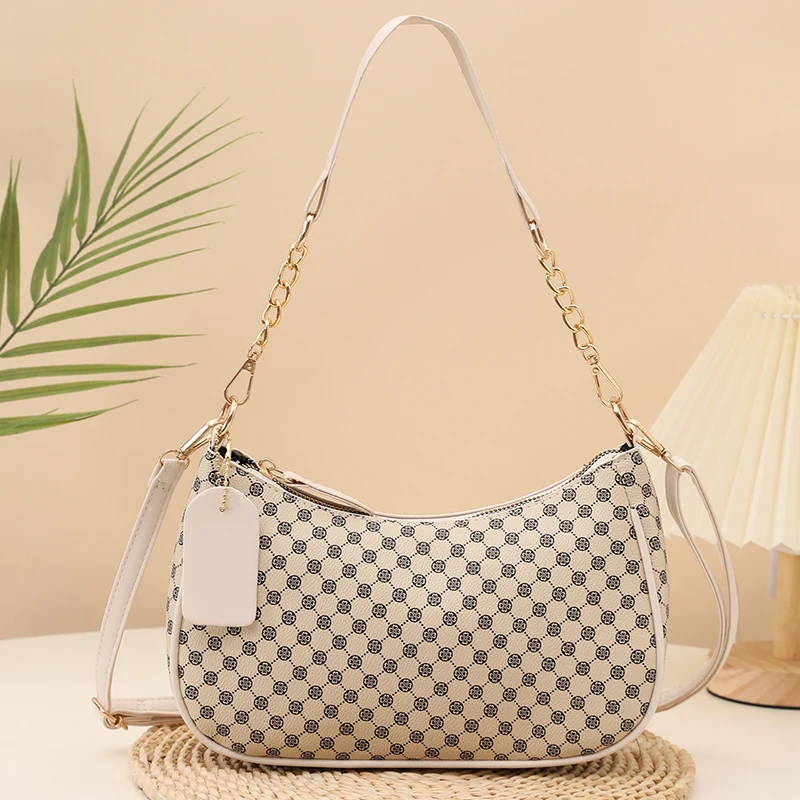 sac à bandoulière simple vintage à la mode pour femmes, sac à bandoulière baguette classique polyvalent et élégant, épaule unique exquise