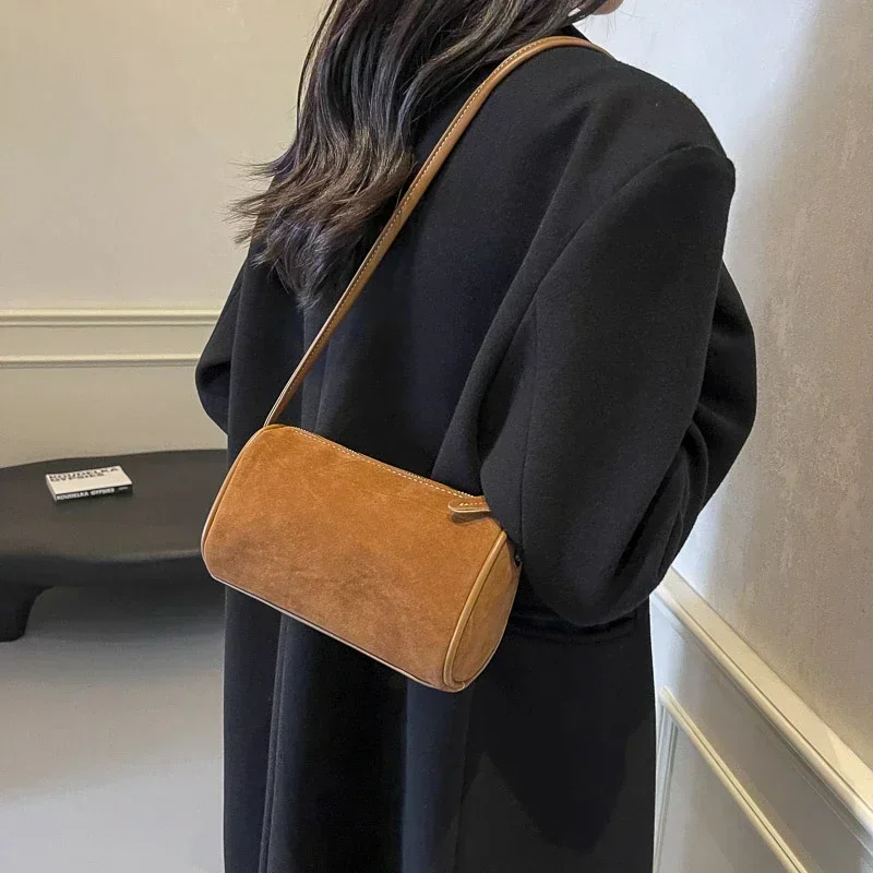mode boston solide décontracté polyvalent sacs à bandoulière en vente 2025 haute qualité faux daim simple compact sacs à bandoulière pour les femmes