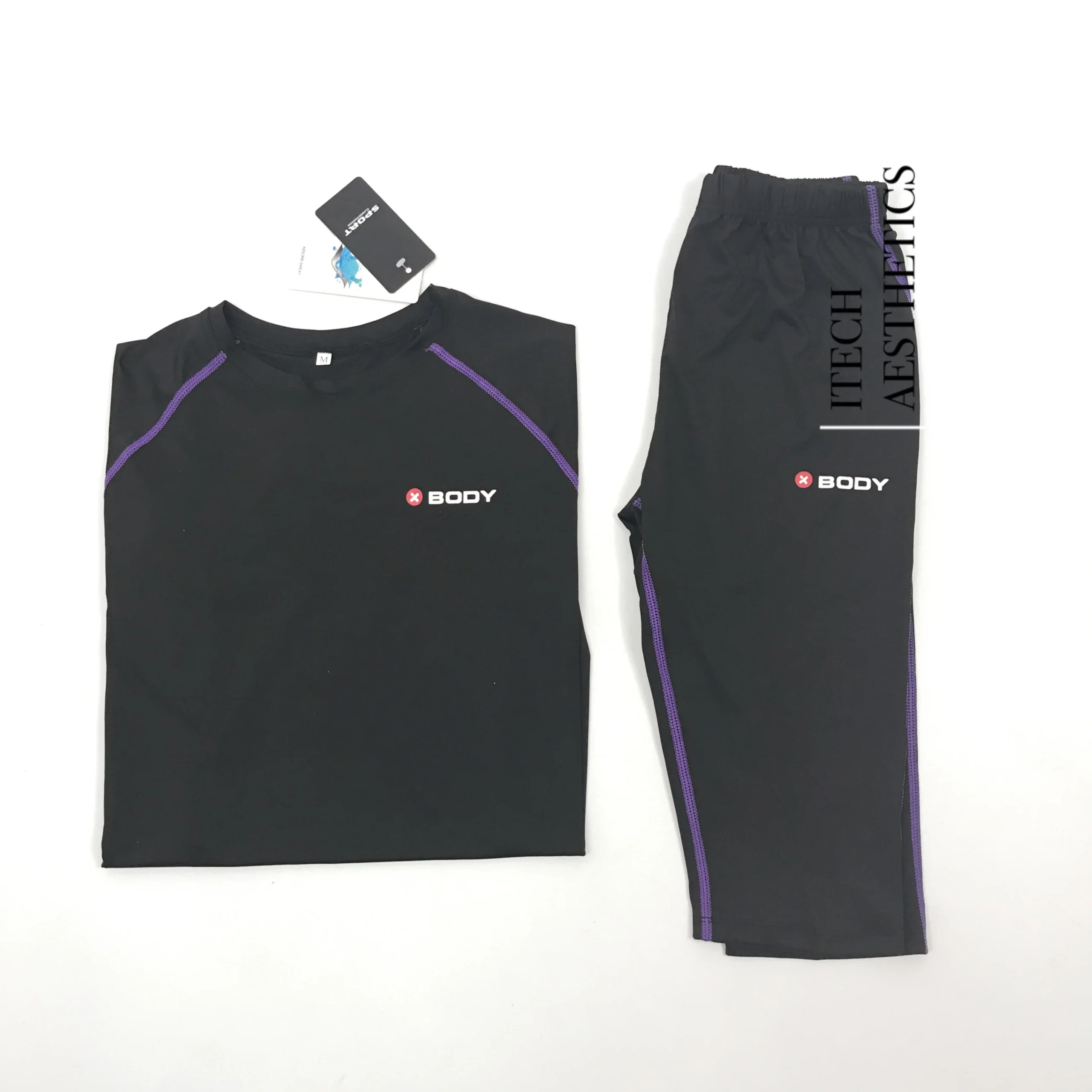 x body – sous vêtements de sport assortis, costumes taille s/m/l/x/xl en option, coopère avec les machines de fitness ems