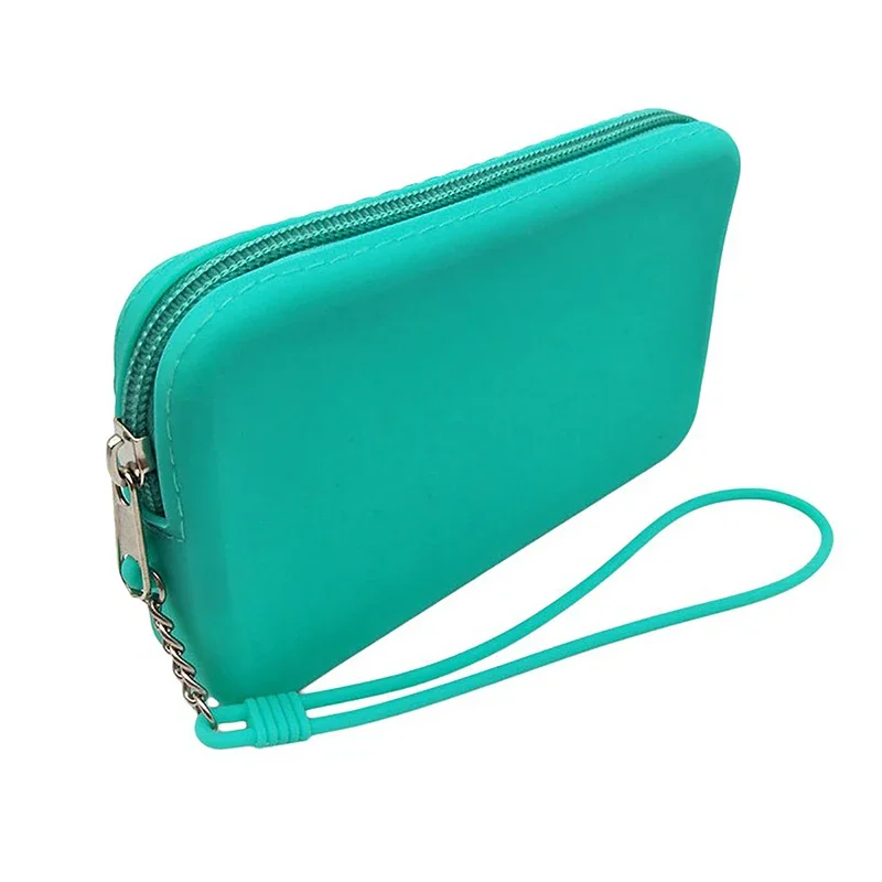 sac de rangement carré en silicone pour cosmétiques, porte brosse de maquillage de voyage, sac de rangement numérique portable, étui étanche