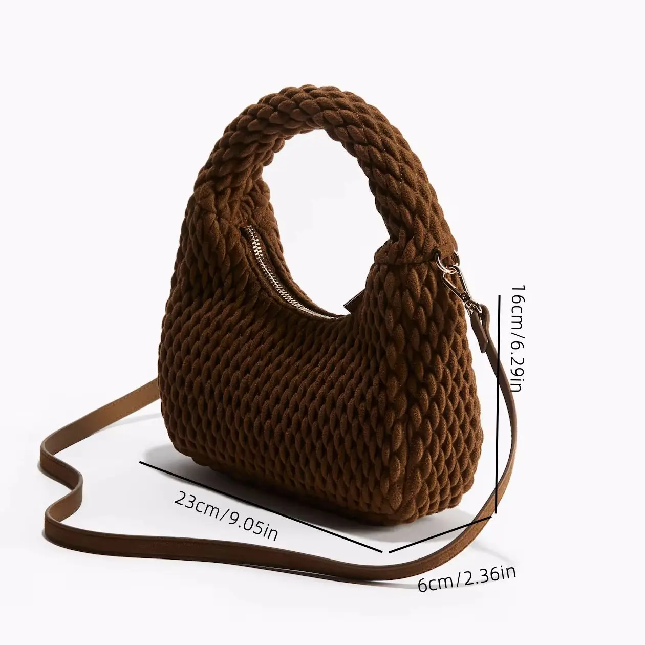sac à bandoulière matelassé à la mode pour femmes, petit fourre tout pour dames, sacs à main design de luxe, sac à bandoulière simple de couleur unie
