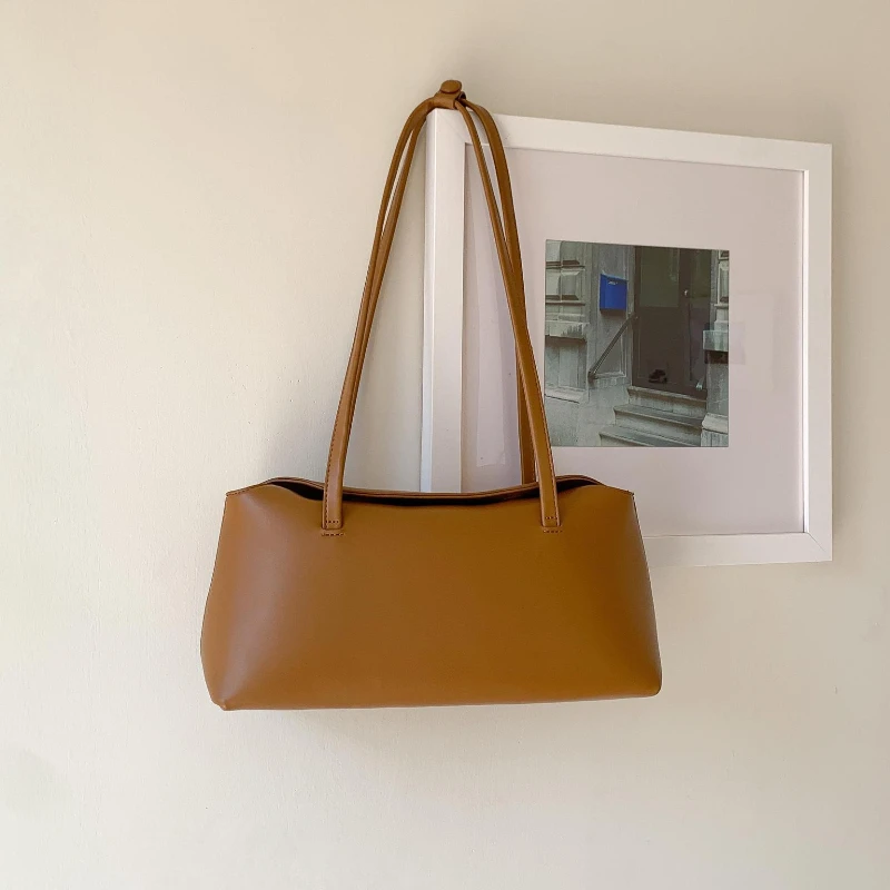 Sac à bandoulière Baguette en PU de haute qualité pour femmes, sac à main Vintage sous les bras, fourre-tout à la mode pour les déplacements quotidiens, sac de haute qualité Guangzhou