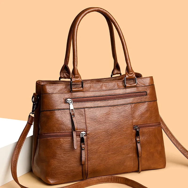 sac à main élégant pour femmes de haute qualité en cuir sacs à poignée supérieure sac à main dames sac à bandoulière fourre tout décontracté bolso marca lujo