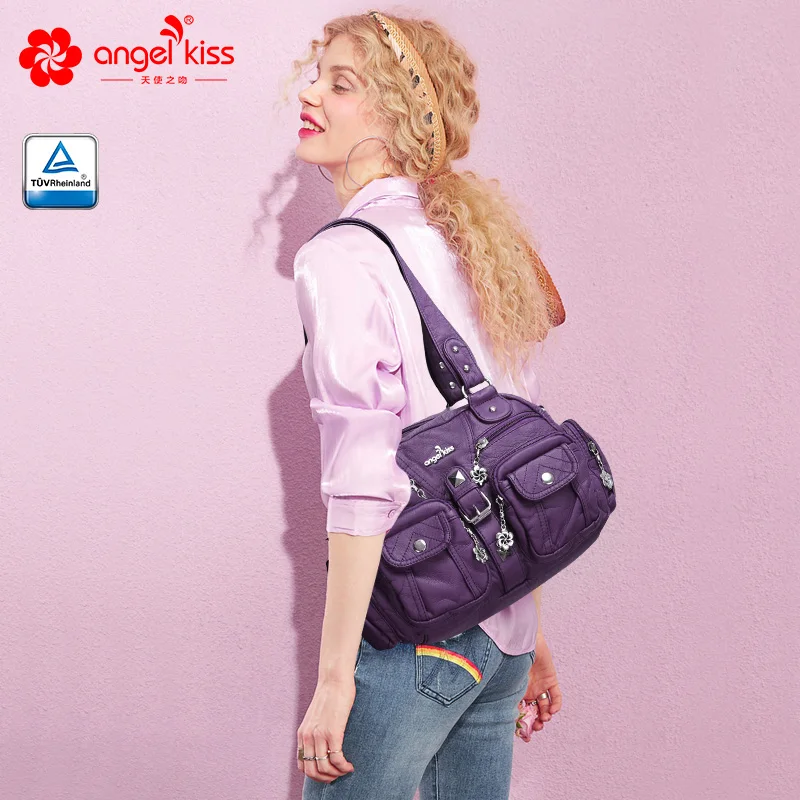 petits sacs à main pour femmes, sacoche à poignée supérieure, sac à bandoulière en pu 8 "x 11", sac de boulettes, sacs à bandoulière multi poches