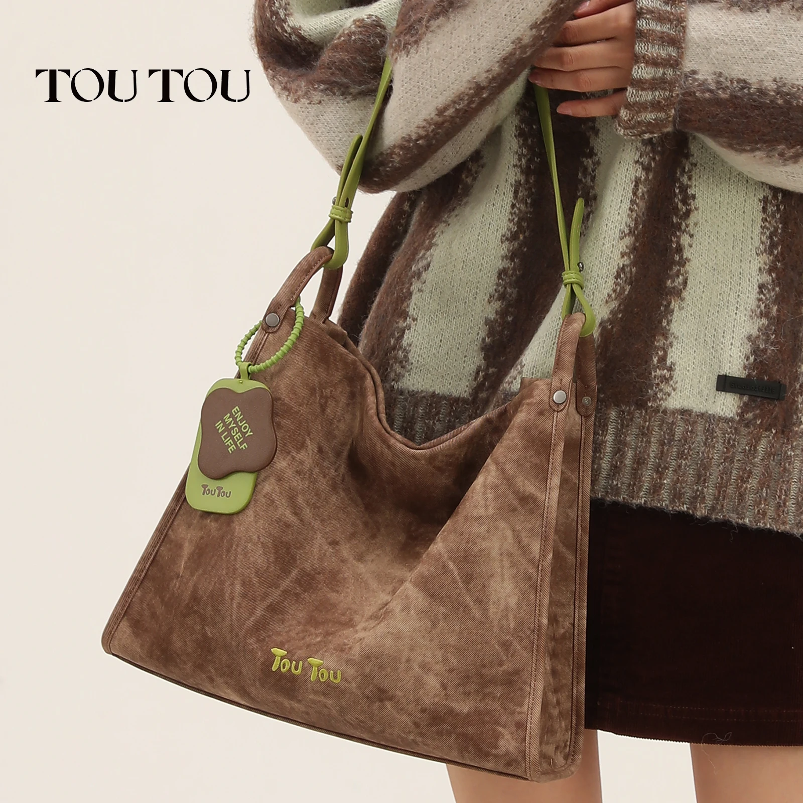 toutou – sac fourre tout de grande capacité pour le travail de banlieue, sac à bandoulière d'occasion quotidienne, décontracté, tendance, sac sous les bras de haute qualité, cadeau de noël