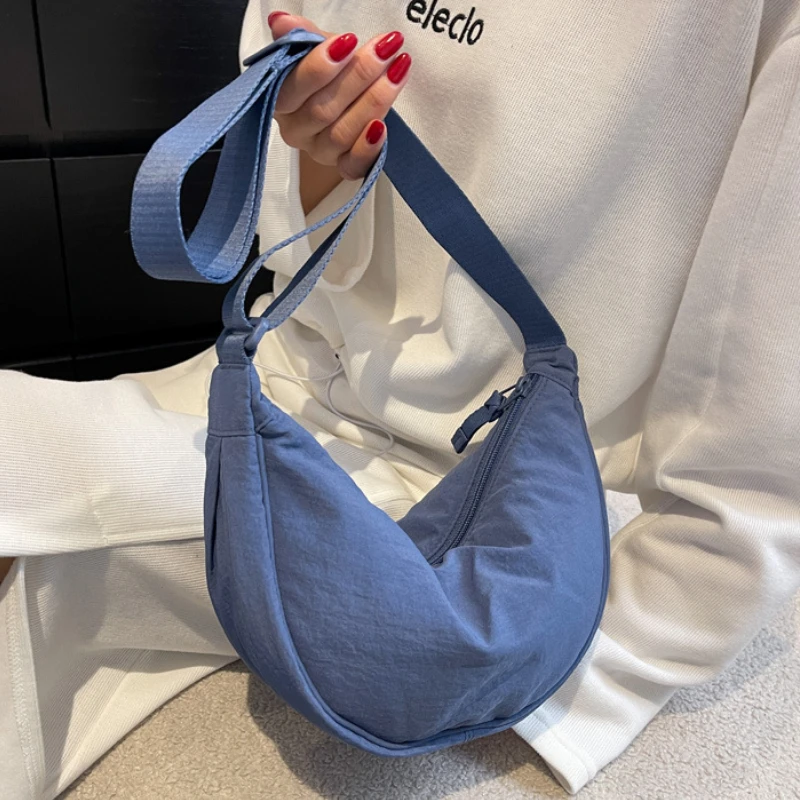 sac à bandoulière hobos en nylon décontracté pour femmes, sacs à bandoulière de styliste, fourre tout de grande capacité, sac de voyage pour dames, sacs à main 2025